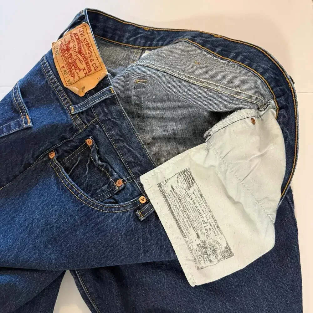 Levi's 501 Original Fit Straight Leg Jeans 42x32